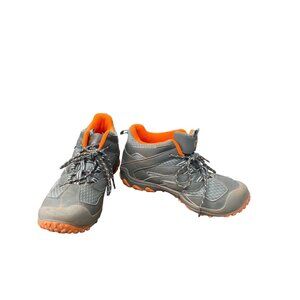 Merrell womans gray orange waterproof hiking hight top sneakers size 4M SKU 8836